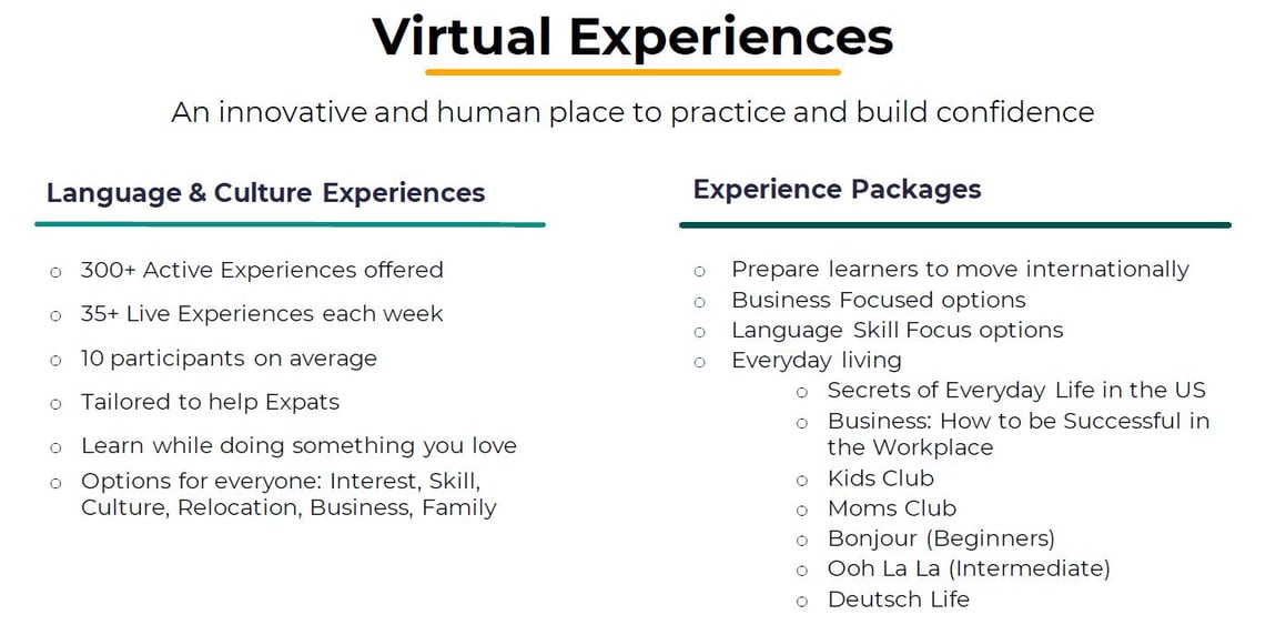 virtual experiences