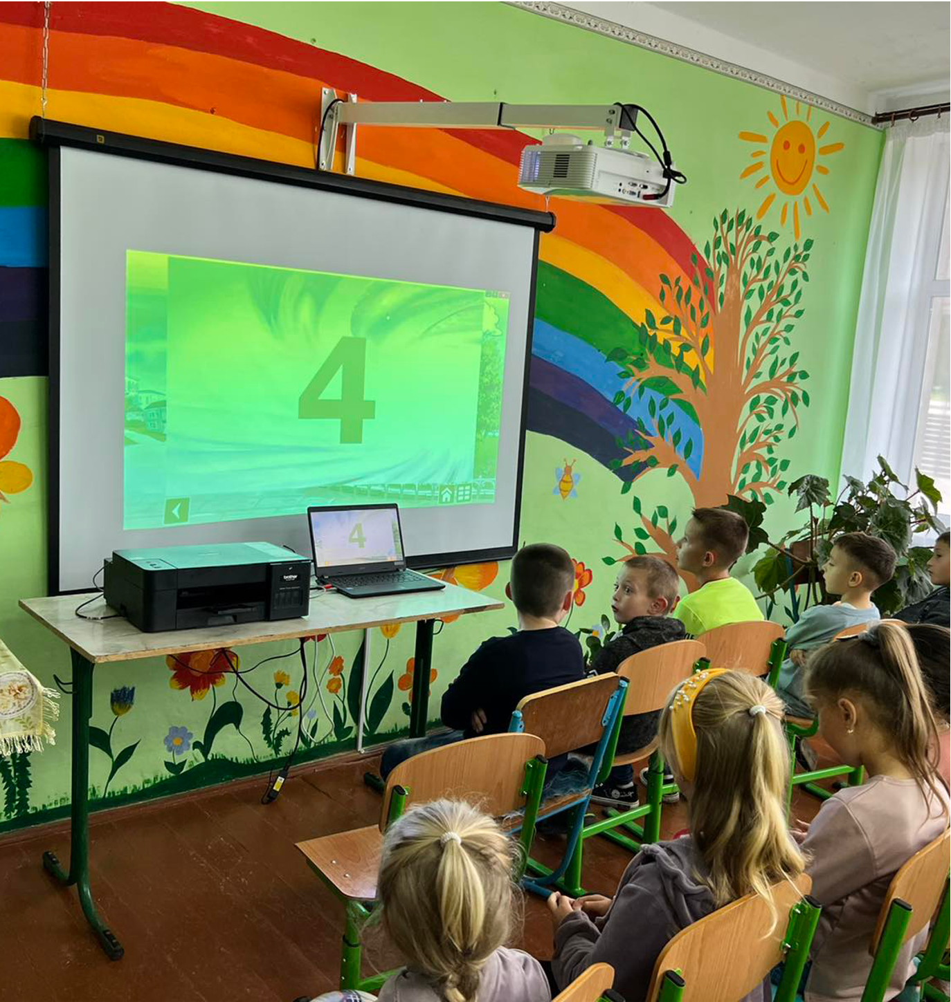 Ukrainian children learning English through international language programs